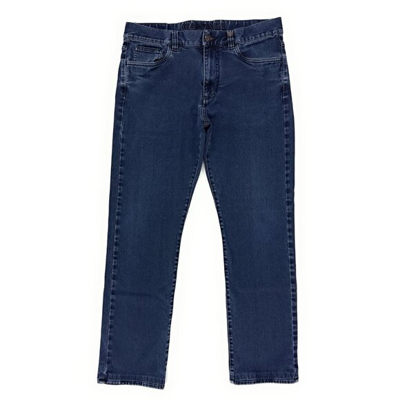 Canali 1934 Jeans Mens Size 33x28 (50) Straight Leg Stretch Denim Made In Italy